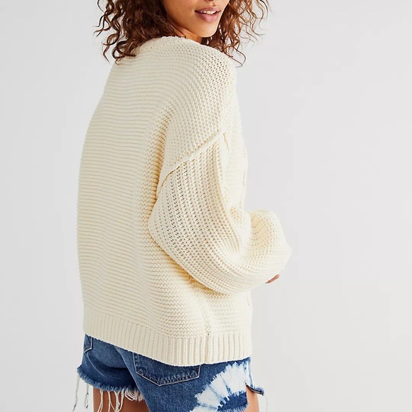 Free People Dream Cable Crewneck Sweater - Picture 6 of 15
